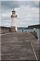 NX9618 : West Pier and lighthouse, Whitehaven by Jim Osley