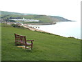 SY6981 : Bench overlooking Weymouth Bay by Malc McDonald