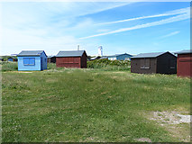 SY6868 : Huts on the Isle of Portland by Oliver Dixon