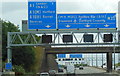 The M25 eastbound at  junction 23