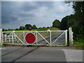 The Kent & East Sussex Railway crossing Cranbrook Road