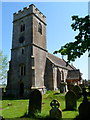 Tower of St James the Great church in Saul