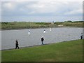 The boating lake at Fleetwood