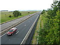 M90 from bridge near Gairney Bank