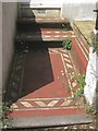 SX9373 : Tiled front path and steps, no.17 Chelsea Place, Teignmouth by Robin Stott