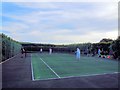 TQ4312 : Tennis Court at Ringmer Park by Paul Gillett