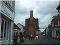 A narrow stretch of the High Street, Manningtree