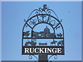 The village sign at Ruckinge