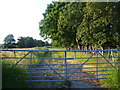 Entrance to a farm track