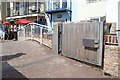 SX9372 : Teignmouth’s Tidal Defence Scheme, Gate No.12, east leaf, south of the Ship Inn by Robin Stott