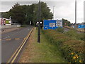 Sign alongside a sliproad at M5 motorway junction 19, Portbury, North Somerset