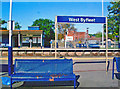 West Byfleet station sign