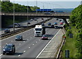 A47 Hinckley Road crossing the M1 motorway