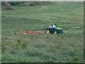 Mowing grass, north of Chatton