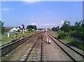 The railway approaching Banbury Station