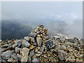NG9561 : Summit cairn, Ruadh-stac MÃ²r, Beinn Eighe by John Allan