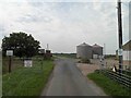 Private road ahead at Holmes Farm