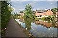 Houses and their reflections on the Bridgewater Canal