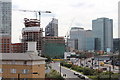 Construction at Canary Wharf