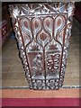 St John the Baptist, Kingston Lisle: pew carving (E)