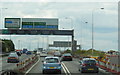 The A282 northbound towards the M25