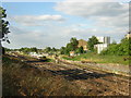 London Overground train approaches Bromley Junction, from the Goat House bridge