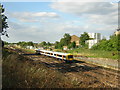 London Overground train passes Bromley Junction, from the Goat House bridge