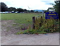 Entrance to Smugglers Run showground and livery yard near Manmoel