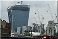 View of the Walkie Talkie and Minster Court from St. Katharine Docks