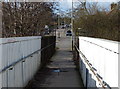 Footbridge crossing the railway on Stonesby Avenue