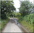 Water on Pen-Deri Farm Lane