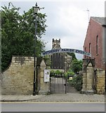 SE4048 : Wetherby Parish Church entrance in North Street by Mike Kirby