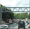 The M25 towards Bell Common Tunnel