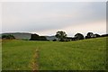 Farmland by the main railway line