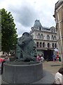 Giles Circus, Ipswich; the statue