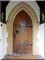 SJ4513 : Christ Church door, Bicton Heath by John S Turner