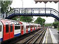 Barkingside tube station - footbridge and lines south