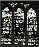 NZ2464 : The Cathedral Church of St. Nicholas - stained glass window, clerestory by Mike Quinn