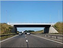 TL9929 : Bridge at new junction for Colchester stadium by David Smith