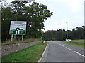 Approaching Fochabers East Roundabout