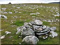 NO2182 : 3 cairns on the summit plateau of Fafernie by wrobison