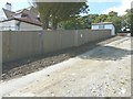 Recently erected garage at East Loxley, 44 Salisbury Road