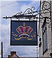 The Crown (3) - sign, 1 Packhorse Lane, Marcham, Oxon