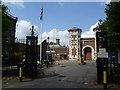 The main entrance to HM Prison Wormwood Scrubs