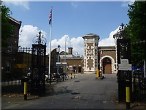 TQ2281 : The main entrance to HM Prison Wormwood Scrubs by Marathon