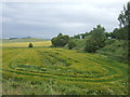 Crop field beside the A96