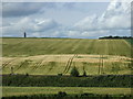 Railway and farmland west of Inverurie