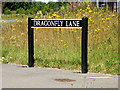 TG1806 : Dragonfly Lane sign by Geographer
