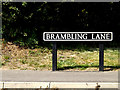 TG1805 : Brambling Lane sign by Geographer
