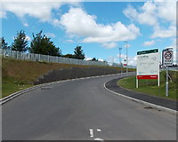 ST3086 : Access road into the SE end of Mon Bank, Newport by Jaggery